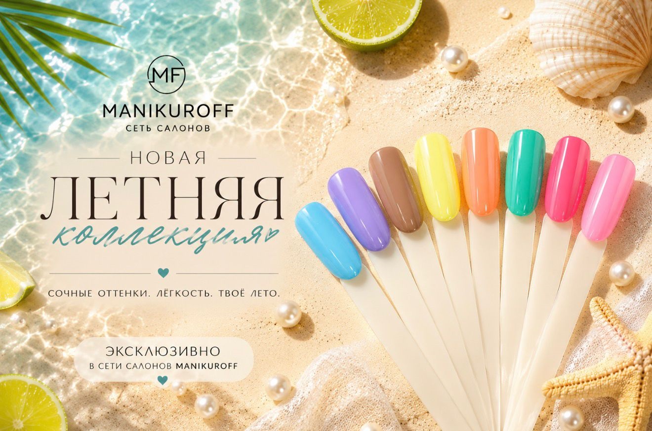 ☀️ НОВАЯ ЛЕТНЯЯ КОЛЛЕКЦИЯ В MANIKUROFF-эксклюзив ☀️