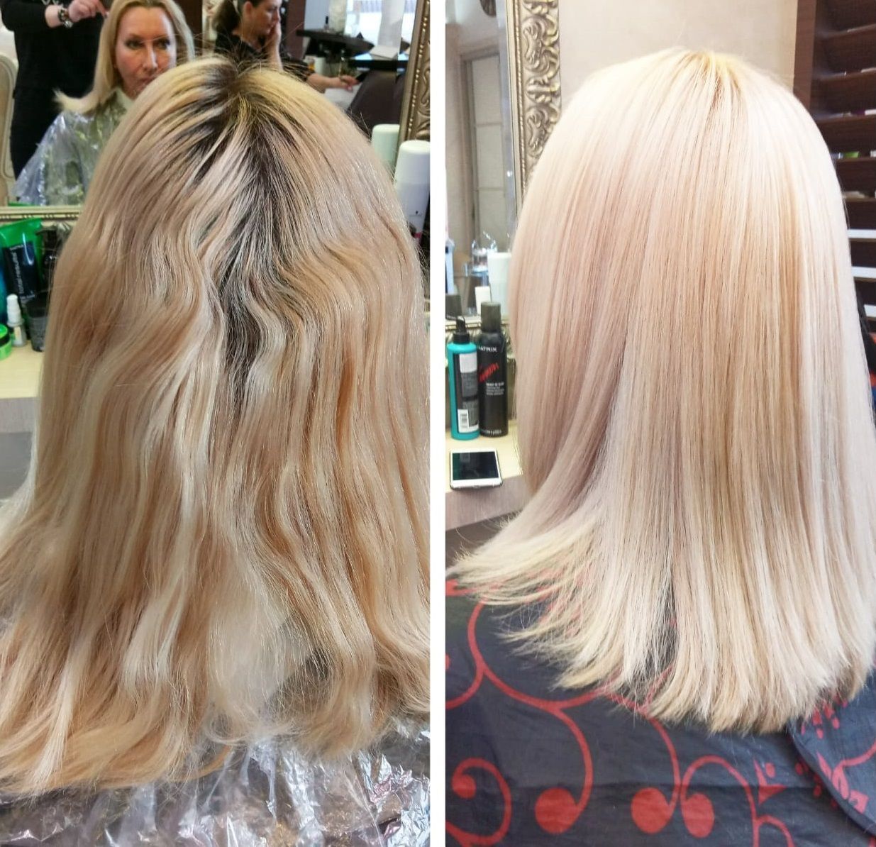 Бережное осветление волос (фото до и после)